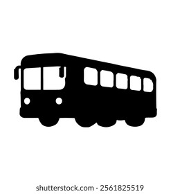 Bus silhouette icon vector design.
