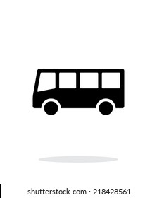 Bus simple icon on white background. Vector illustration.