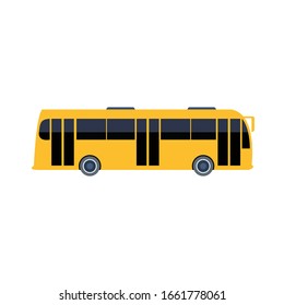 ilustración simple de bus clip vectorial