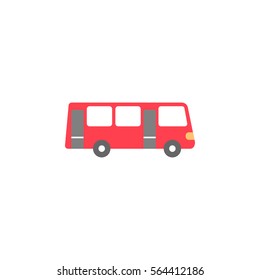 Bus solid icon, navigation and transport sign, vector graphics, a colorful flat pattern on a white background, eps 10.