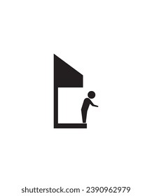 bus stand icon, vector best flat icon.