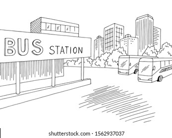 Bus Station Sketch High Res Stock Images Shutterstock