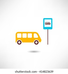 Bus station icon