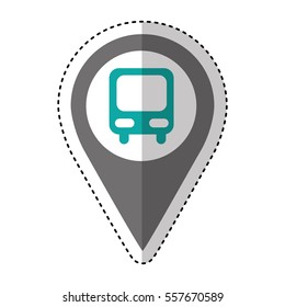 bus station isolated icon vector illustration design