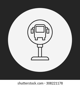bus station line icon