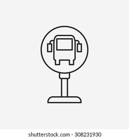 bus station line icon