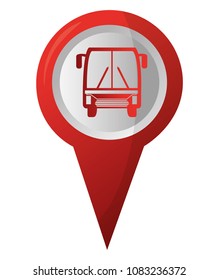 bus station pointer gps navigation location image