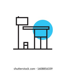 bus stop cabin isolated icon vector illustration design