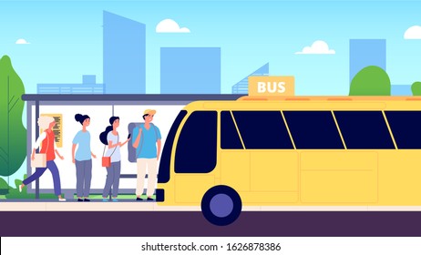 24,283 People waiting for the bus Images, Stock Photos & Vectors ...