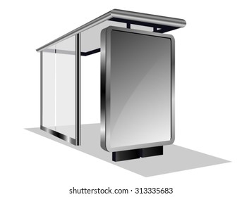 Bus Stop Glass Billboard