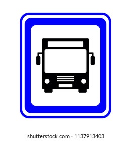 Bus stop icon.