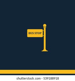 Bus stop icon.