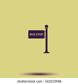 Bus stop icon.
