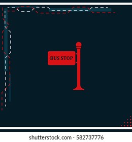 Bus stop icon.