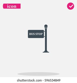 Bus stop icon.