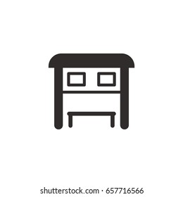 Bus stop icon