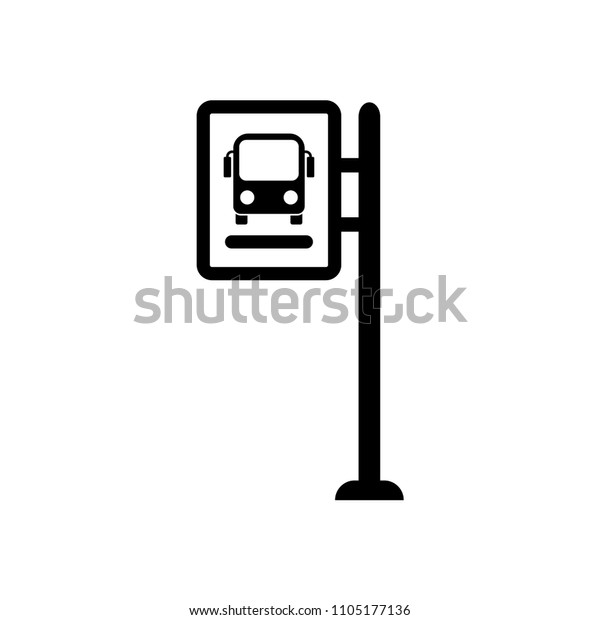 バス停のアイコン のベクター画像素材 ロイヤリティフリー