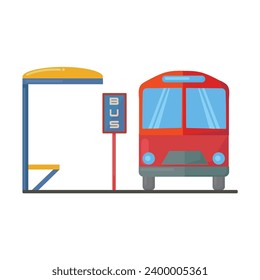 Icono de parada de bus clipart avatar logotipo vectorial aislado