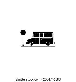 Icono de parada de bus, eps 10