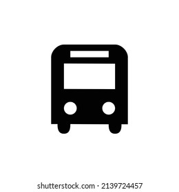 bus stop icon. Flat style design isolated on white background.