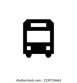 bus stop icon. Flat style design isolated on white background.