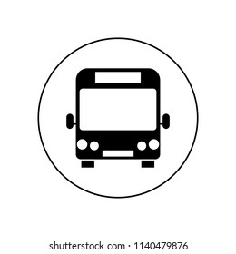 Bus stop icon, logo