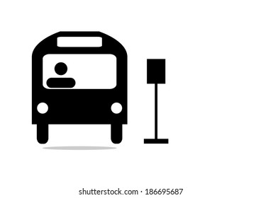 Bus Stop Icon. Vector