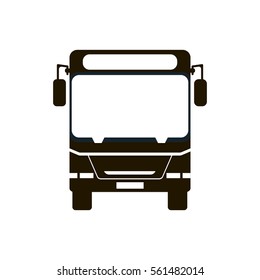 Bus Stop Icon. Vector illustration flat design