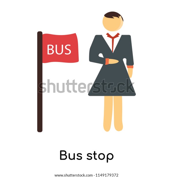 Bus stop\
icon vector isolated on white background for your web and mobile\
app design, Bus stop logo concept\
person
