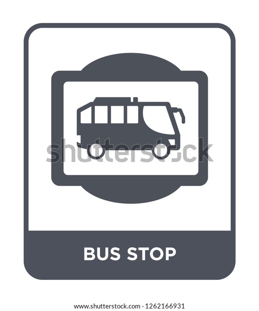 bus stop icon vector on white background,\
bus stop trendy filled icons from Traffic signs collection, bus\
stop simple element\
illustration