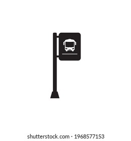 Bus stop icon vector symbol illustration design.