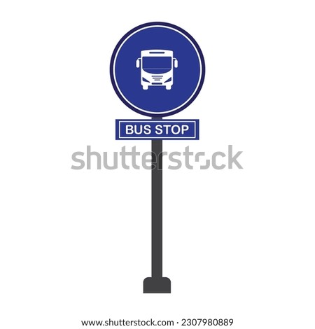 Bus stop icon vector symbol illustration design.