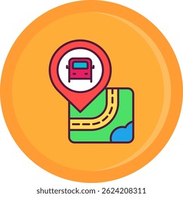 Parada de autobús Línea Vector Icon Design