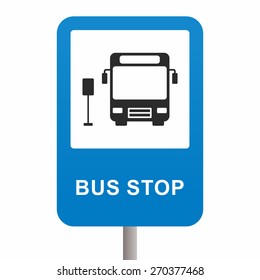 Bus stop sign