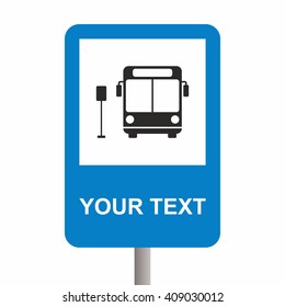 Bus stop sign