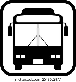 Sinal de parada de ônibus isolado sobre fundo branco