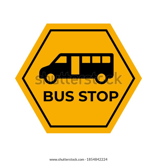 bus stop sign.\
road sign bus. Vector EPS\
10