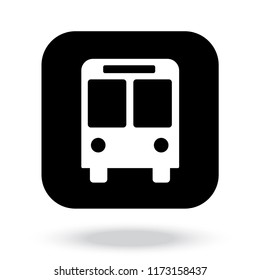 Bus stop sign vector icon