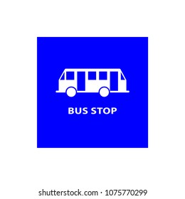 Bus stop sign vector illustration.EPS10