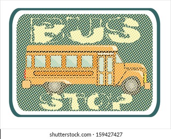 bus stop signs