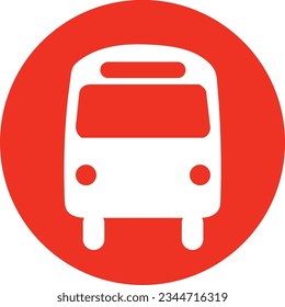 icono del vector del marcador de posición de la estación de bus y parada de bus.
