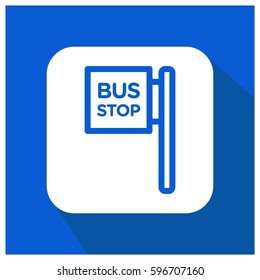 Bus stop vector icon