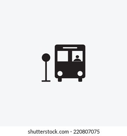 Bus symbol , illustration vector for used