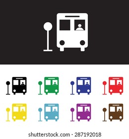 Bus symbol , illustration vector for used