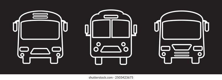 Bus symbol bus stop sign symbol vector icon