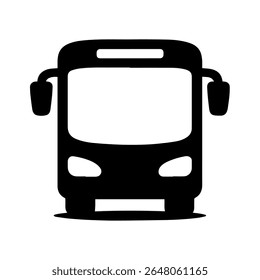 Bussymbol Bushaltestelle Symbol, Vektorsymbol, einzeln auf Weiß