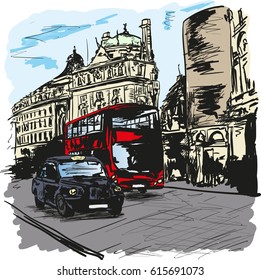bus and taxi