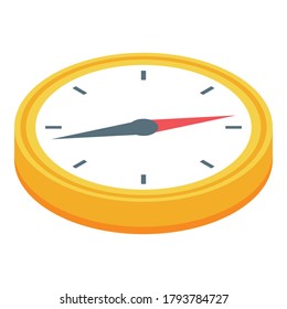 Bus ticket compass direction icon. Isometric of bus ticket compass direction vector icon for web design isolated on white background