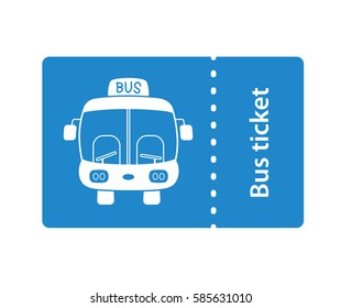 Bus ticket icon.