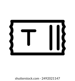 Bus Ticket icon design in filled and outlined style